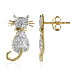 Pendientes en plata con Diamante I3 (I)