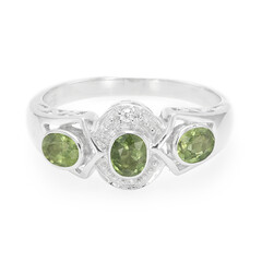 Anillo en plata con Zafiro de Mozambique