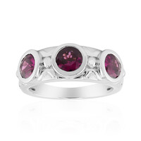 Anillo en plata con Rodolita del Valle Rift (Remy Rotenier)