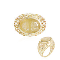 Anillo en oro con Cuarzo rutilado (Ornaments by de Melo)