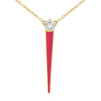 Collar en plata con Topacio blanco