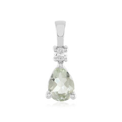 Colgante en plata con Amatista verde