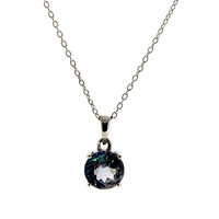 Collar en plata con Topacio Neptuno