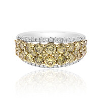 Anillo en oro con Diamante amarillo SI1 (CIRARI)