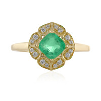 Anillo en oro con Esmeralda de Etiopía