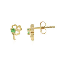 Pendientes en plata con Tsavorita