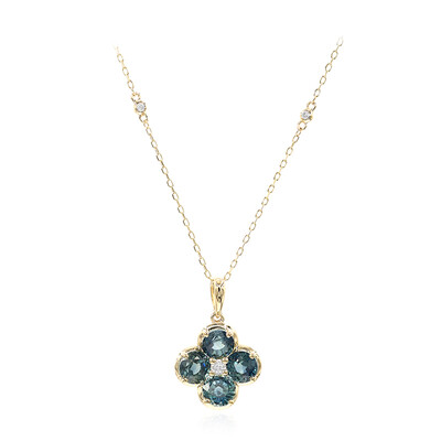 Collar en oro con Zafiro Teal (CIRARI)