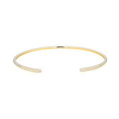 Brazalete en plata con Zircón (Adela Silber)
