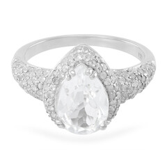 Anillo en plata con Topacio glacial