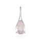 Colgante en plata con Cuarzo rosa