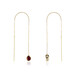 Pendientes en oro con Rodolita (CUSTODANA)