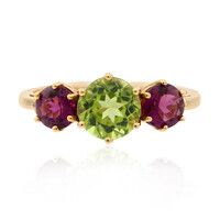 Anillo en oro con Peridoto