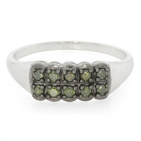 Anillo en plata con Diamante fantasía