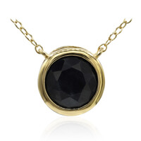 Collar en plata con Zafiro negro