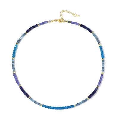 Collar en plata con Aguamarina Santa María (Riya)