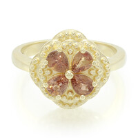 Anillo en oro con Zafiro Padparascha no calentado
