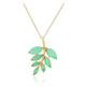 Collar en plata con Cuarzo verde pastel