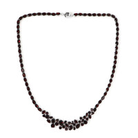 Collar en plata con Granate de Mozambique