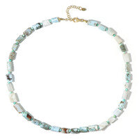 Collar en plata con Larimar
