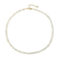 Collar en plata con Piedra de luna de Kangeyam
