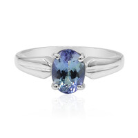 Anillo en plata con Tanzanita sin calentar