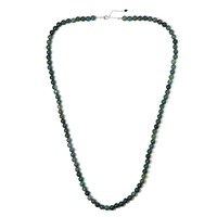 Collar en plata con Ágata de musgo