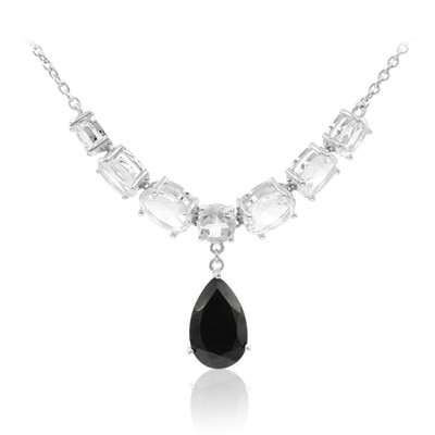 Collar en plata con Espinela negra