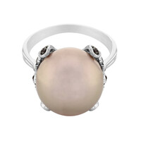 Anillo en oro con Perla Freshwater