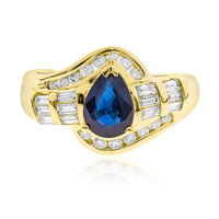 Anillo en oro con Zafiro de Ceilán (CIRARI)