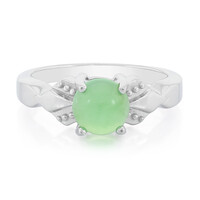 Anillo en plata con Crisoprasa imperial