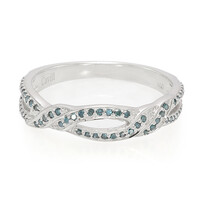 Anillo en plata con Diamante fantasía