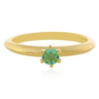 Anillo en plata con Esmeralda de Etiopía