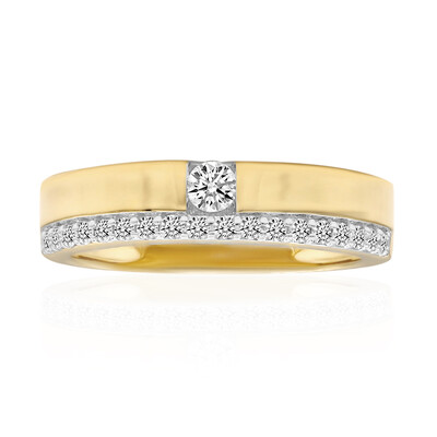 Anillo en oro con Diamante IF (D) (Annette)