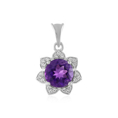 Colgante en plata con Amatista de Zambia
