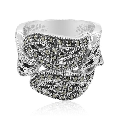 Anillo en plata con Marcasita