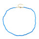 Collar en plata con Apatita azul neón (Adela Silber)