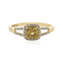 Anillo en oro con Zircón amarillo (Adela Gold)