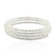 Brazalete en acero con Topacio blanco (Riya)