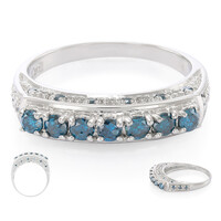 Anillo en plata con Diamante fantasía