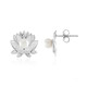 Pendientes en plata con Perla blanca Freshwater (de Melo)