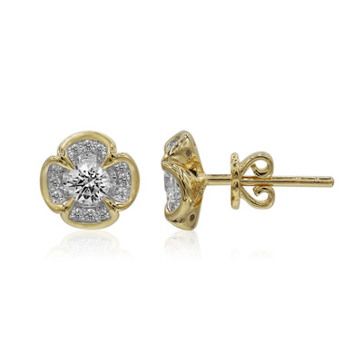 Pendientes en oro con Diamante SI1 (G) (Annette)