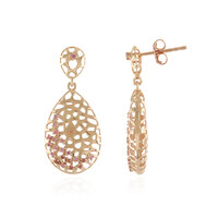 Pendientes en oro con Zafiro rosado (Ornaments by de Melo)