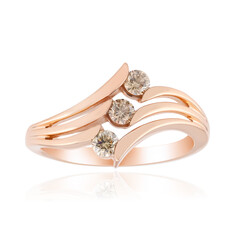 Anillo en oro con Diamante rosa de Francia de Argyle SI1