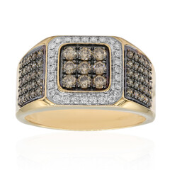Anillo en oro con Diamante champán SI2