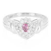 Anillo en plata con Turmalina cuprífera