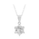 Collar en plata con Topacio blanco