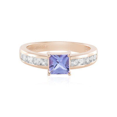 Anillo en plata con Tanzanita