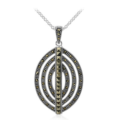 Collar en plata con Marcasita