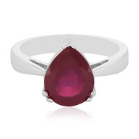 Anillo en plata con Rubí de Madagascar
