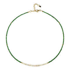 Collar en plata con Tsavorita